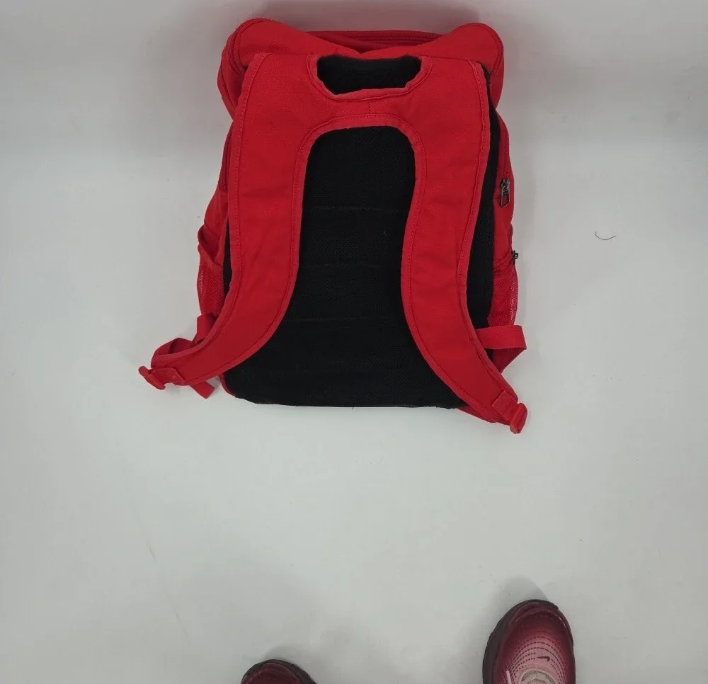 Nike Extra Large Red and Black Backpack with White Swoosh. Tons Of Storage Space